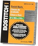 BOSTITCH SB16-2.5-1M 2-1/2-Inch-by-16-Gauge Bright Finish Nail (1,000 per Box)