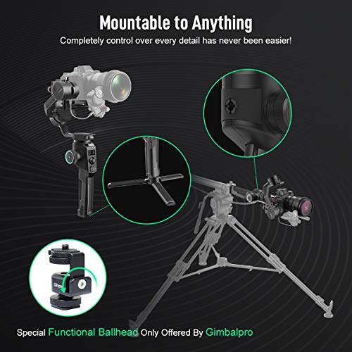 Moza Aircross 2 with Carrying Case, 3-Axis Handheld Gimbal Stabilizer, Up to 7.1 lbs 8 Follow Modes Dual Follow Focus System for DSLR Mirrorless Cameras with Larger Heavier Lens
