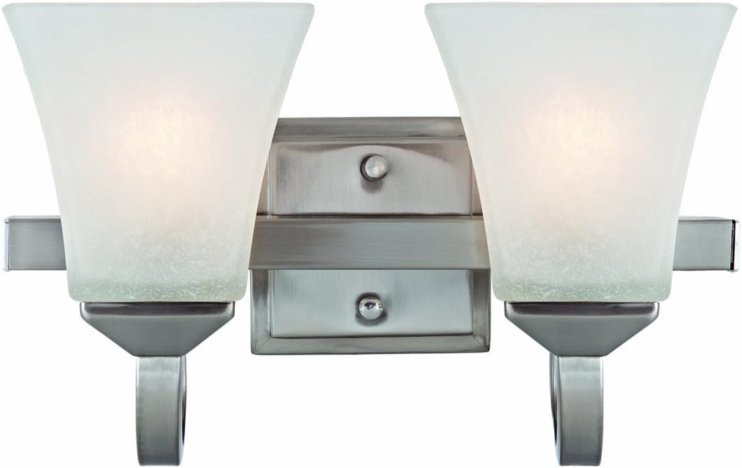 Satin Nickel Design House 514794 Torino 2 Light Ceiling Light