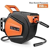 Tacklife Air Hose Reel, 350PSI Max Burst Pressure, 3/8