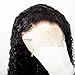 360 Lace Frontal Wigs 180% Density Water Wave Human Hair Wigs with Baby Hair for Black Women Natural Color 18inch