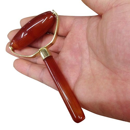 Zinnor Women Jade Facial Roller Massager Body Head Neck Natural Beauty Tool Slimming Massager