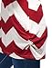 Allegra K Woman Zig-Zag Pattern Knitted Loose Tunic Shirt Red White M