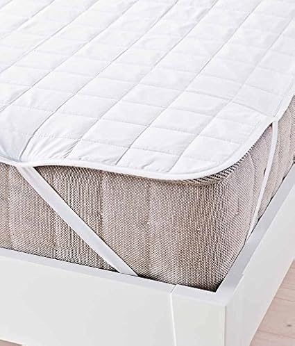 Generic Cotton Waterproof Double Bed Mattress Protector (White)