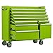 Viper Tool Storage LB4109R 41-Inch 9-Drawer 18G Steel Rolling Tool Cabinet, Lime Green