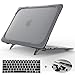 Mektron[Heavy Duty][Snap on][Dual Layer] Rubberized Hard Case Cover for MacBook Pro 15 inch with Retina Display Model A1398 (NO CD-ROM Drive,NO Touch bar) (Gray)