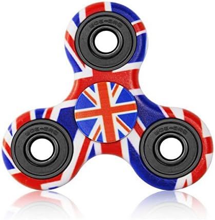 ZERRO Fidget Hand Spinner Toy Stress Reducer Premium Bearing High Speed Perfect For ADD, ADHD, Anxiety (Flag color)