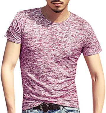 Colourful Men Notch Collar Long Sleeve Solid Loose Pullover Tunic Tees Top Pattern9 S