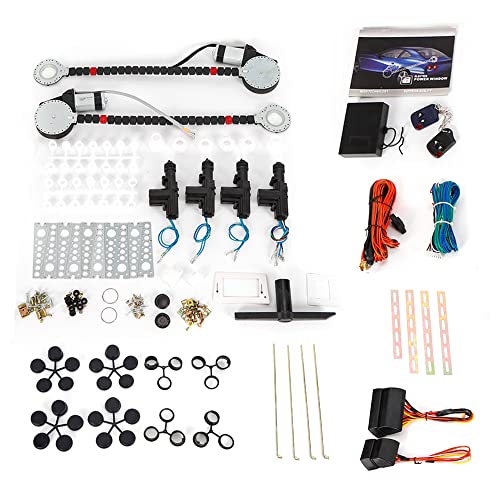 Futchoy 12V 2 Power Roll Up Window Motor & 4 Door