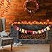 Fall Decor-5 Pack Total 50Ft 100LED Fall Garland Lights Fall Decorations for Home,Battery Operated&Waterproof with Enlarged Maple Leaves Garland for Thanksgiving Autumn Halloween Indoor Outdoor Decor