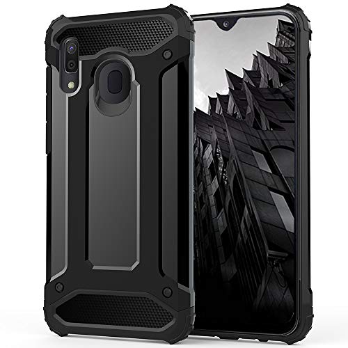 Compatible with Galaxy A30/A20 Case,SENDTHX 2 in 1 Heavy Duty Hard PC Cover Soft TPU Protective Shock-Absorption Bumper Case for Samsung Galaxy A30/A20
