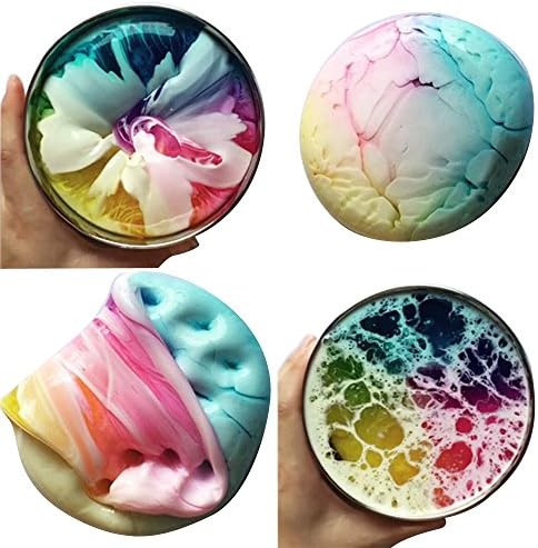 Fluffy Slime,100ml DIY Crystal Jelly Soft Fluffy Slime Color Mixing Scented Stress Relief Toy Fun Sludge Toys