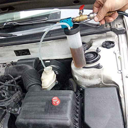 Brake Fluid Replacement Tool Brake Fluid Drained Bleeder Pump Tool Empty Exchange Equipment for Auto Car Trucks (White)