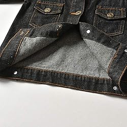 IMEKIS Toddler Baby Denim Jackets Button Down Jeans