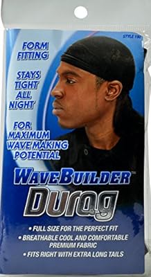 Wavebuilder Premium Stretch Durag For Smooth And Uniform Hair