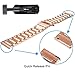 Lamshaw Smartwatch Band for Fossil Q Wander Gen 1/Gen 2,Stainless Steel Metal Replacement Straps for Fossil Q Wander Smartwatch (Rose Gold)