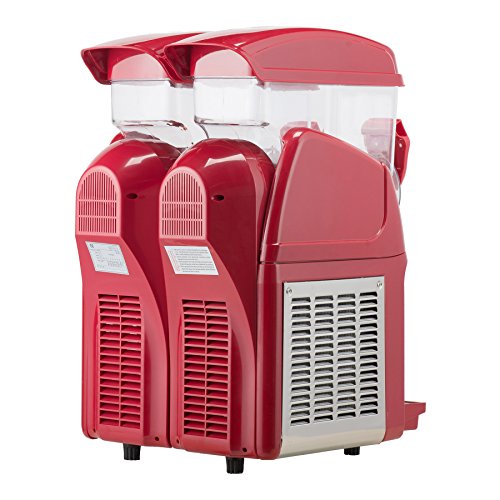 CO-Z Commercial Margarita Machine Slushy Machine Slush Making Machine Tanks Frozen Drink Machine Smoothie Maker Suitable for Commercial Use (500W 2 x 15L Tank)