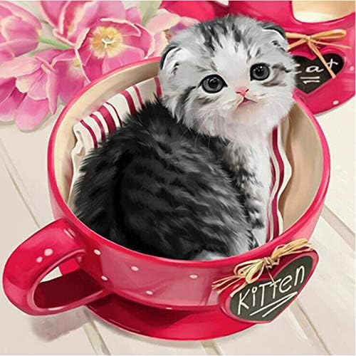 LYDXD 1000Pcs Jigsaw Puzzles For Grown Ups Adult Teacup Cat Children Educational Decompression Decoration Toy