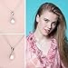 JewelryPalace 925 Sterling Silver Freshwater Cultured 8-10mm White Pearl Chain Pendant Necklace 18 Inches