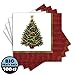 amscan Twinkling Tree Supervalue Disposable Luncheon Napkins, 100 Ct. | Party Tableware , Red/Green