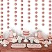 Threemart Rose Gold Party Supplies Rose Gold Glitter Grand Paper Dots Hanging for Bachelorette,Wedding, Birthday Party Decoration-4 Pack … (Rose Gold)