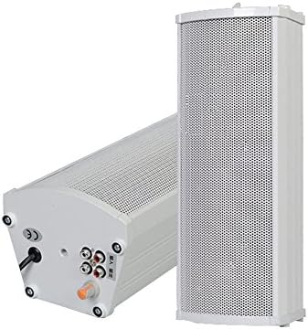 SSYING Metal Public address system built-in amplifier waterproof 20W Powered Column Loudspeaker design for surveilance camera (20W)