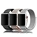 amBand Compatible for Apple Watch Sport Loop Band 42mm, Lightweight Breathable Nylon Replacement Band Compatible for Apple Watch Series 1, Series 2, Series 3, Sport, Edition-3 Pack F