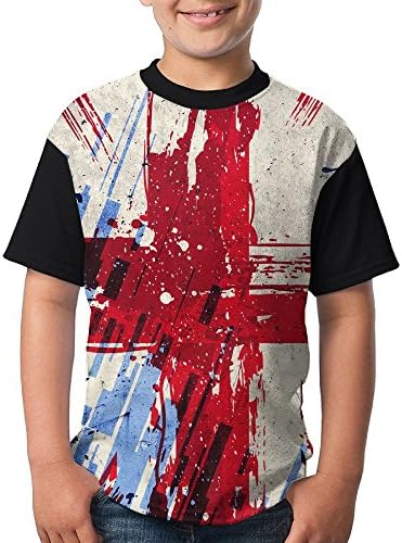 British Flag Unisex Children Printing Short-sleeved T-shirt Tee Small