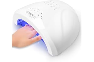 SUNUV UV LED Nail Lamp, Gel Light for Nail Polish UV Dryer with 3 Timers SUNone White