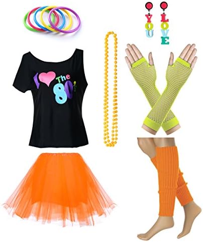 Women's I Love The 80's T-Shirt 80s Outfit Accessories