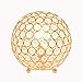Elegant Designs LT1026-RGD Elipse 8 Inch Crystal Ball Sequin Table Lamp, Rose Gold