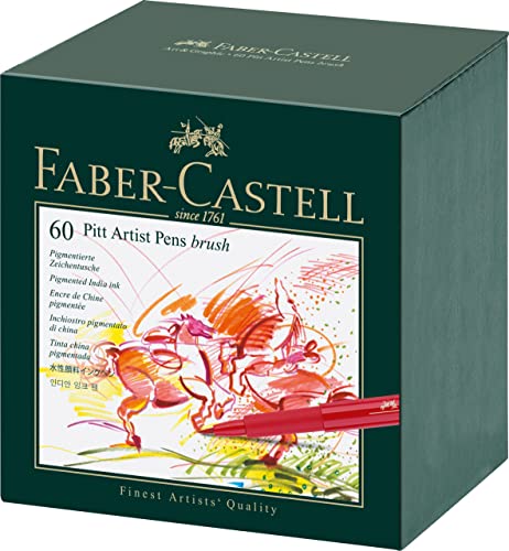 Faber Castell 60 Piece Pitt Artist Brush Pen Set