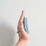 Shnuggle Baby Bath Brush Soft Silicone Scalp Cradle Cap Brush Blue view 3
