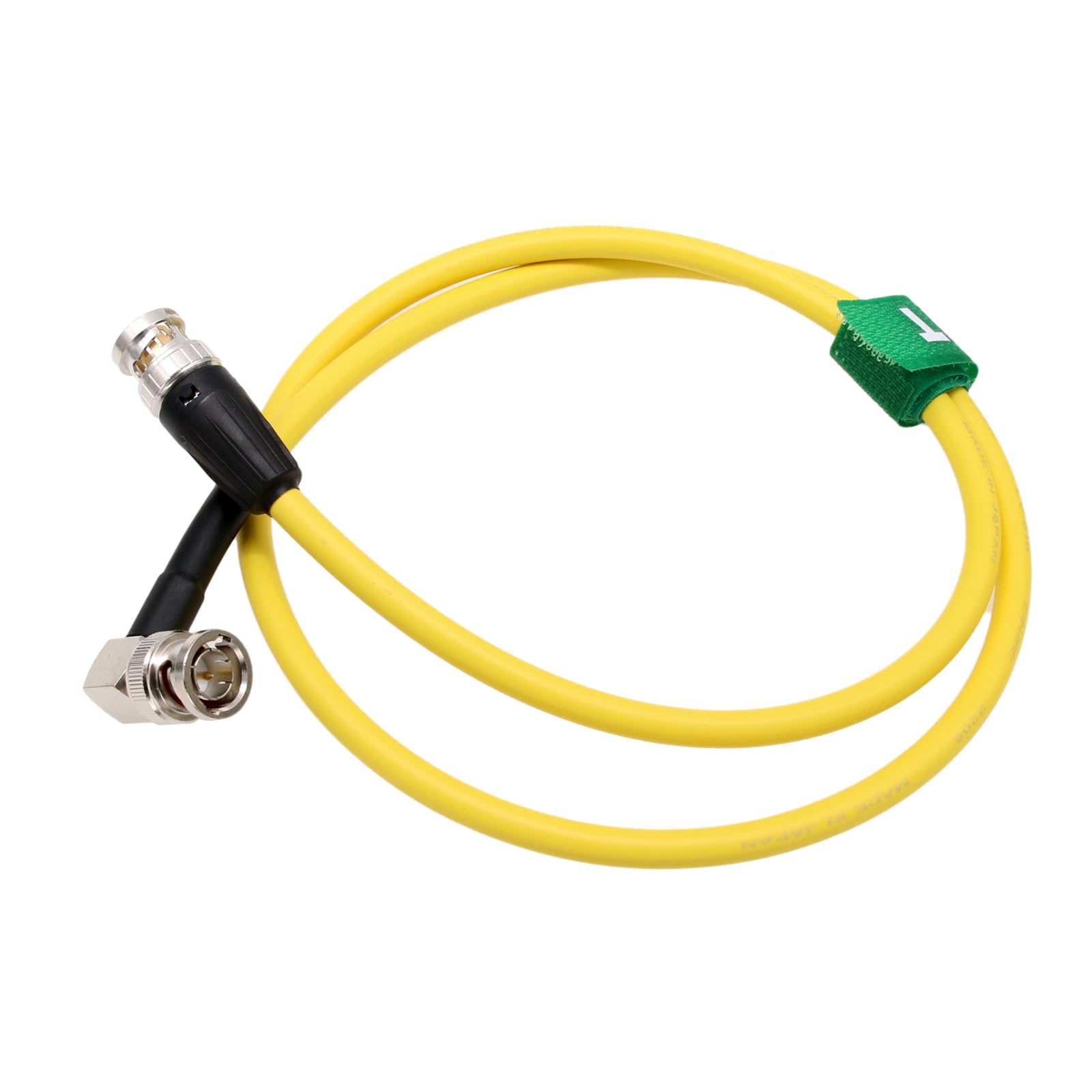 HangTon 4K 12G 3G SDI BNC Cable for Teradek Bolt Bond Video Receiver ARRI Alexa 35 LF Camera Trinity 2 Steadicam Transvideo Starlite Atomos Ninja V Monitor, Yellow Canare 1m