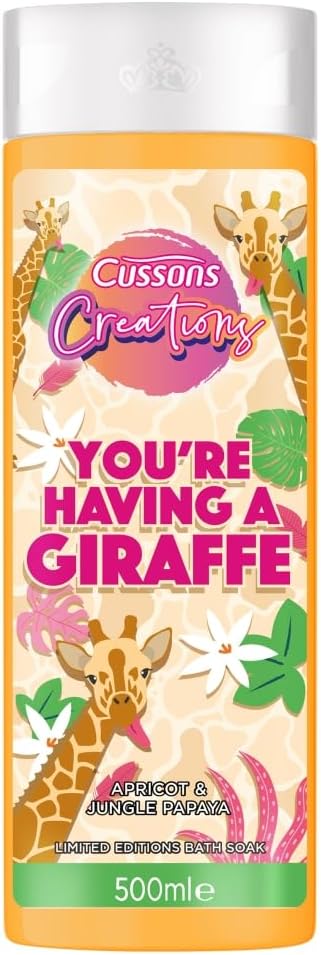 Cussons Creations Having A Giraffe Bath Soak 500ml Lavender Fragrance Relaxing