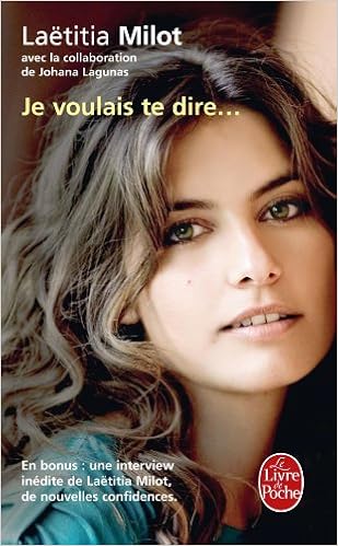 Laetitia Milot Je Voulais Te Dire ... (Litterature & Documents) : Milot, Laetitia:  Amazon.de: Bücher