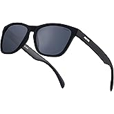 Jefoo Polarized Sports Sunglasses for Women Men Running Retro Trendy Sun Glasses UV400 Protection Tangle Free