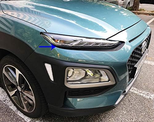 Black Head Lamp Eyeline Lamp Decal Sticker for Hyundai Kona 2017 2018