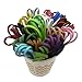 GoFriend 3mm Suede Cord Lace Faux Leather Cord Strip Jewelry Making Beading Craft Thread String 1 Meter x 20 Colors