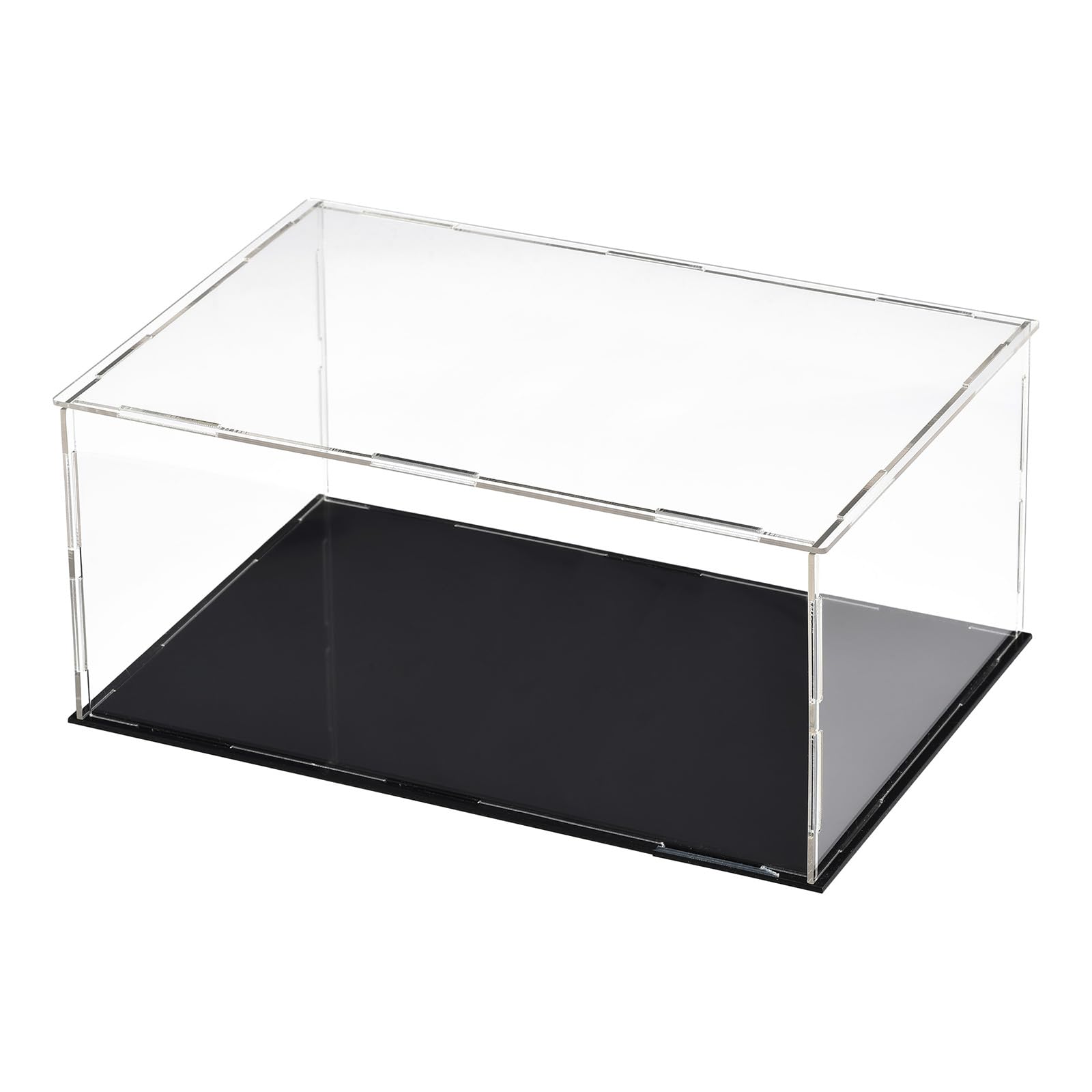 DMiotech 1 Pack Acrylic Display Case Box Transparent Dustproof Showcase, 9.8x5.9x3.9 Inch for Collectibles — image 1