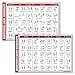 Palace Learning QUICKFIT 2 Pack - Resistance Bands and Resistance Loops Workout Posters - Set of 2 Laminated Charts - Resistance Band Tubes and Loops Exercise Charts (Laminated, 18
