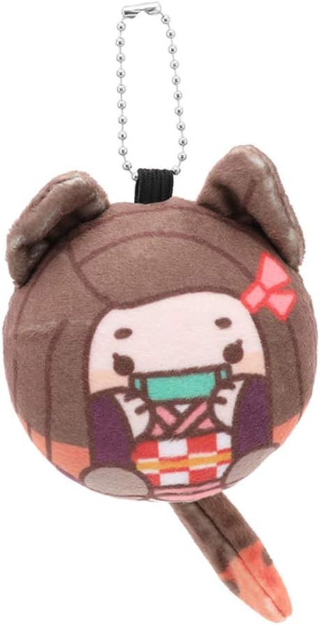 Salemor Demon Slayer: Kimetsu no Yaiba Stuffed Plush Doll Keychain Cute Cartoon Characters Plush Pendant Bag Accessories Anime Fans Gift(Kamado Nezuko)
