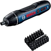 Bosch Professional 3.6V Cordless Screwdriver (Includes 32 Driver Bits, Extension Bit Holder, Carrying Case, Charging Cord) BO