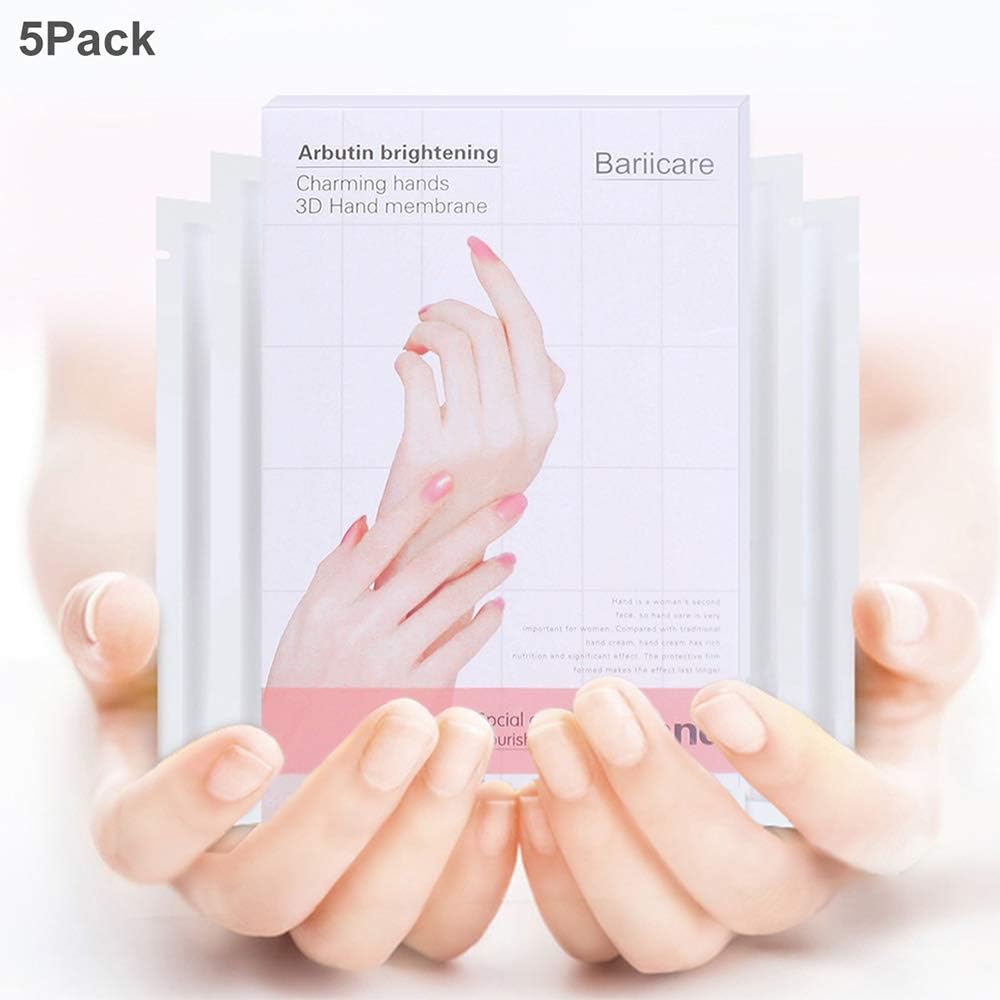 5pack Hand Mask Moisturizing Spa Gloves for Dry Hands Exfoliating Hand Peeling Mask Repair Rough Skin for Men Women