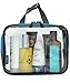 Clear Travel Toiletry Bag, Cosmetic Bag, Quart Sized Packing Organizer (Teal Green)