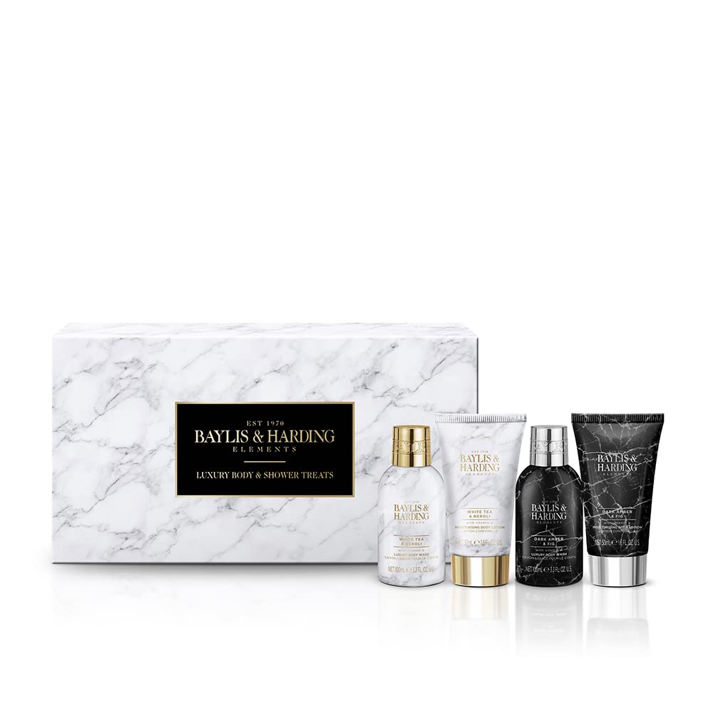 Baylis and Harding Elements Luxury Marble Effect Body and Shower Treats Gift Set - Vegan Friendly