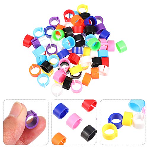 EXCEART 100Pcs Vögel Fußringe Vgelbeinbänder Vgelclip auf Beinringen Öffnung Fußring für Taubenpapageienküken Ententaube… – Bild 8