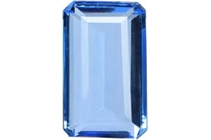 GEMHUB Gemstone For Necklace Blue Topaz Approx 90-100 Ct Emerald Cut Blue Topaz Jewelry Making Loose Gemstone Jewelry For Women