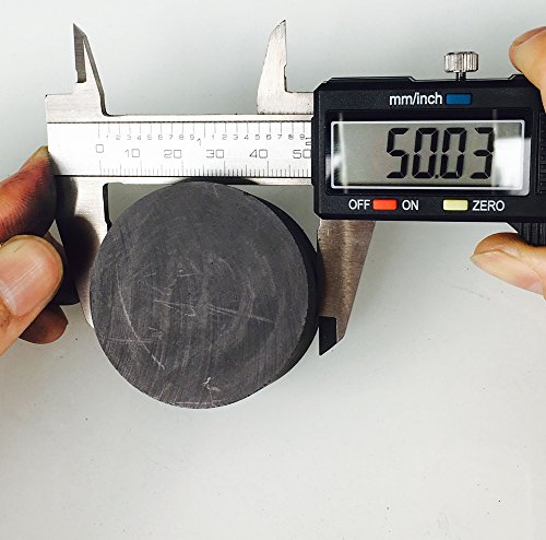 OTOOLWORLD 99.9% Purity Graphite Ingot Block EDM Graphite Plate Milling Surface (50MMx25MM)