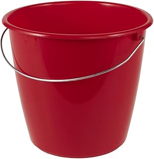 keeeper Eimer 5 l mit Metallbügel, Polypropylen, Rot